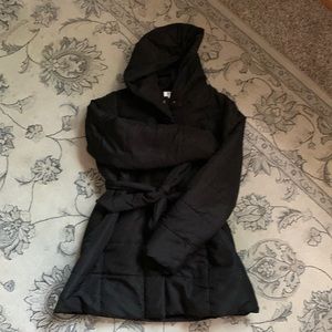 Maternity belted coat